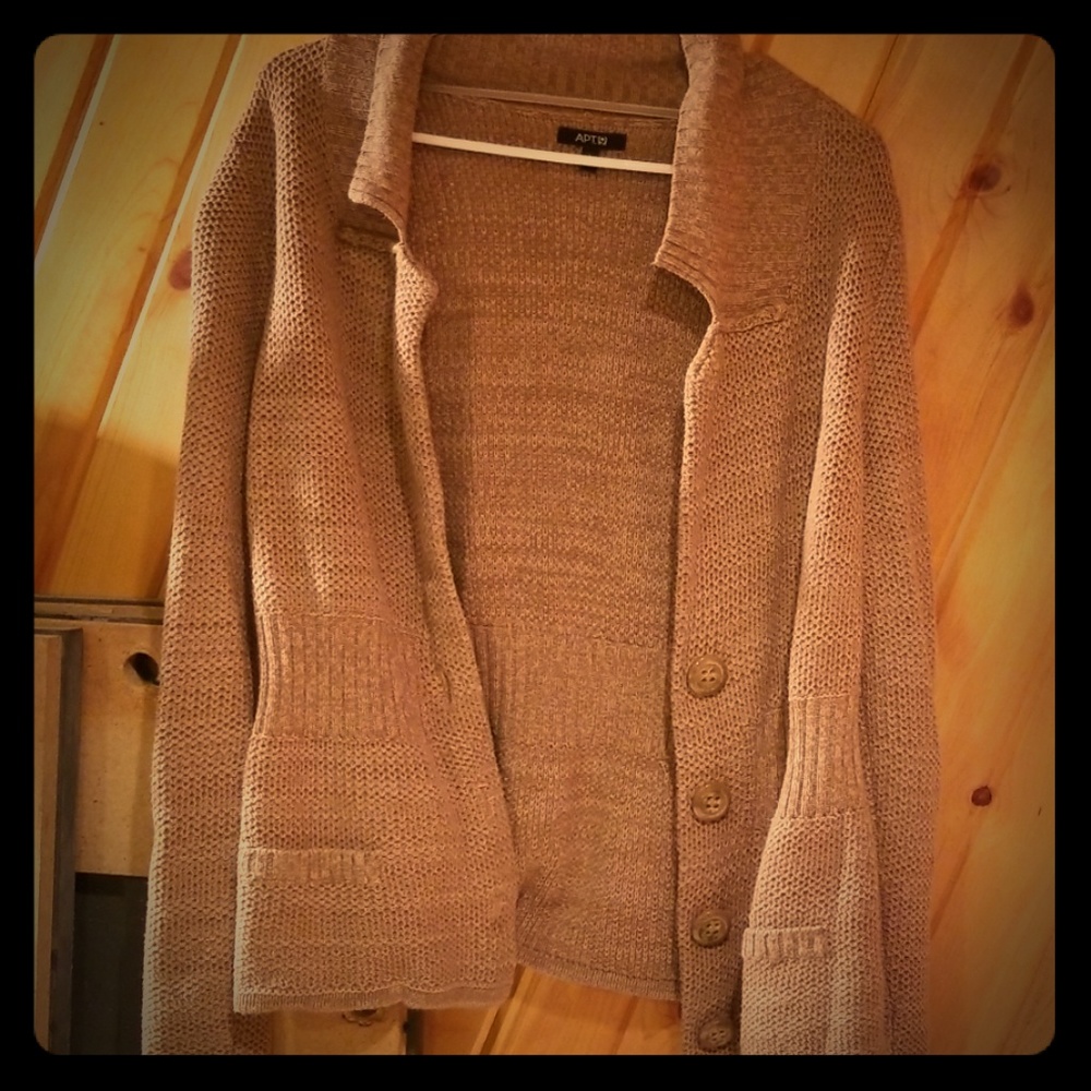 Brown cardigan